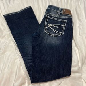EUC Silver AIKO  Bootcut  Jeans Size 30X33